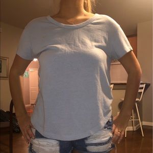 light blue zara top